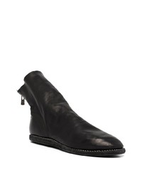 Bottines chelsea en cuir noires Guidi