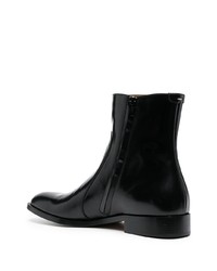 Bottines chelsea en cuir noires Maison Margiela