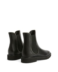 Bottines chelsea en cuir noires Giuseppe Zanotti