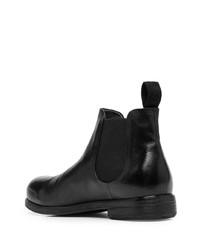 Bottines chelsea en cuir noires Marsèll