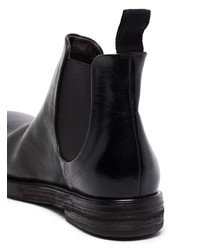 Bottines chelsea en cuir noires Marsèll