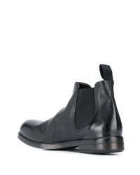 Bottines chelsea en cuir noires Marsèll