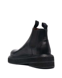 Bottines chelsea en cuir noires Marsèll