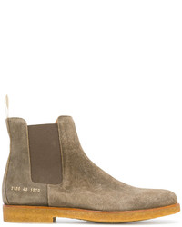Bottines chelsea en cuir olive Common Projects