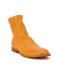 Bottines chelsea en cuir orange Officine Creative