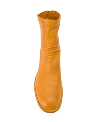 Bottines chelsea en cuir orange Officine Creative