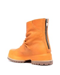 Bottines chelsea en cuir orange 424