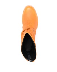 Bottines chelsea en cuir orange 424