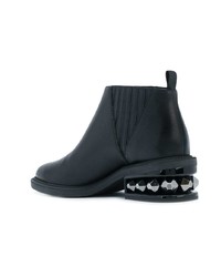 Bottines chelsea en cuir ornées noires Nicholas Kirkwood