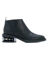 Bottines chelsea en cuir ornées noires Nicholas Kirkwood