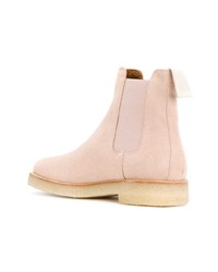 Bottines chelsea en cuir roses Common Projects