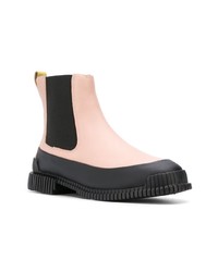 Bottines chelsea en cuir roses Camper