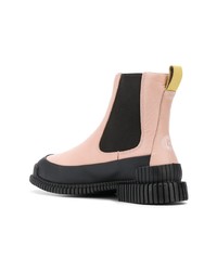 Bottines chelsea en cuir roses Camper