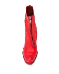 Bottines chelsea en cuir rouges A Diciannoveventitre