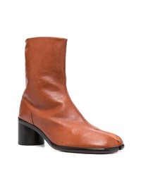 Bottines chelsea en cuir tabac Maison Margiela