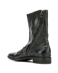 Bottines chelsea en cuir vert foncé Premiata