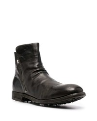 Bottines chelsea en cuir vert foncé Officine Creative