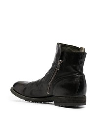 Bottines chelsea en cuir vert foncé Officine Creative