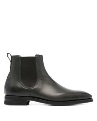 Bottines chelsea en cuir vert foncé Bally