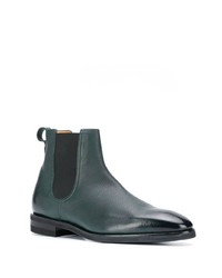 Bottines chelsea en cuir vert foncé Bally