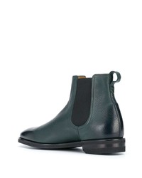 Bottines chelsea en cuir vert foncé Bally