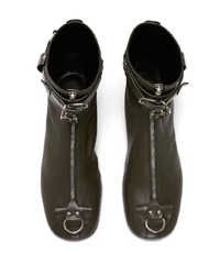 Bottines chelsea en cuir vert foncé JW Anderson