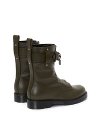 Bottines chelsea en cuir vert foncé JW Anderson