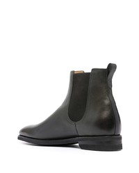 Bottines chelsea en cuir vert foncé Bally