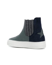 Bottines chelsea en cuir vert foncé Lorena Antoniazzi