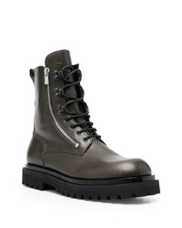 Bottines chelsea en cuir vert foncé Officine Creative