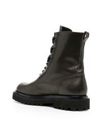 Bottines chelsea en cuir vert foncé Officine Creative