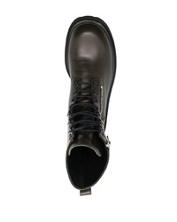 Bottines chelsea en cuir vert foncé Officine Creative