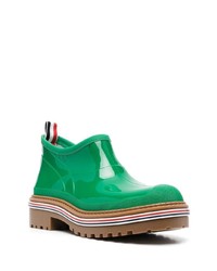 Bottines chelsea en cuir vertes Thom Browne