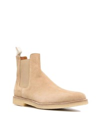 Bottines chelsea en daim beiges Common Projects