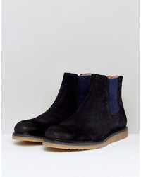 Bottines chelsea en daim bleu marine Boss Orange