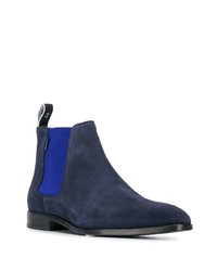 Bottines chelsea en daim bleu marine PS Paul Smith