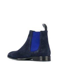 Bottines chelsea en daim bleu marine PS Paul Smith