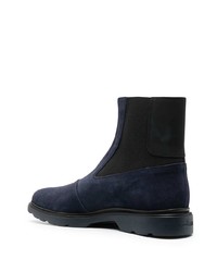 Bottines chelsea en daim bleu marine Hogan