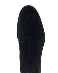 Bottines chelsea en daim bleu marine Hogan