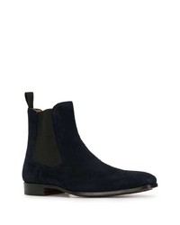 Bottines chelsea en daim bleu marine Magnanni