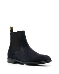 Bottines chelsea en daim bleu marine Doucal's