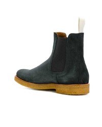 Bottines chelsea en daim bleu marine Common Projects