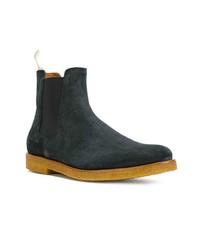 Bottines chelsea en daim bleu marine Common Projects