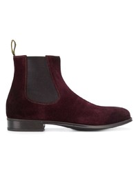 Bottines chelsea en daim bordeaux Doucal's