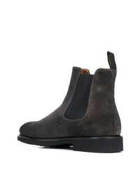 Bottines chelsea en daim gris foncé Doucal's