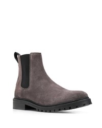 Bottines chelsea en daim gris foncé Hugo Hugo Boss