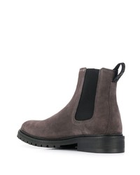 Bottines chelsea en daim gris foncé Hugo Hugo Boss