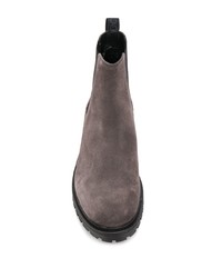 Bottines chelsea en daim gris foncé Hugo Hugo Boss