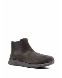 Bottines chelsea en daim gris foncé Geox