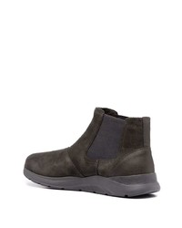 Bottines chelsea en daim gris foncé Geox